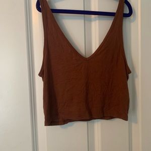 Basic brown tank top